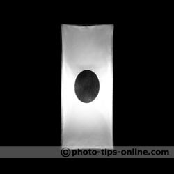 Aurora Firefly Strip Box flash diffuser: vertical orientation, flash zoom at 24mm