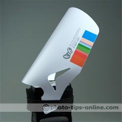 F16 P45A-001 flash reflector: attached to the narrow side, side view