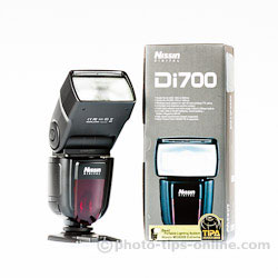 Nissin Di700 flash: next to the box