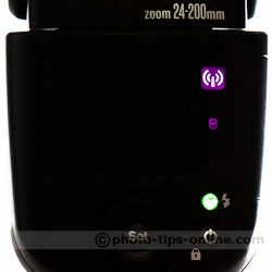 Nissin Di700 flash: TTL slave menu, group B